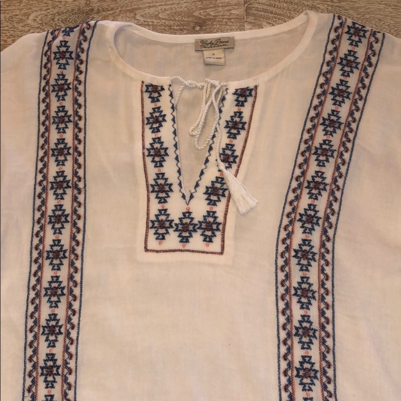 Lucky brand small white shirt peasant - Picture 2 of 2